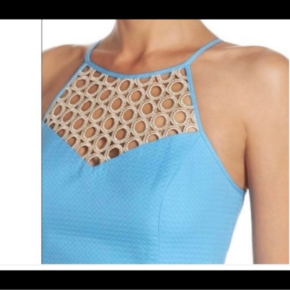 Lilly Pulitzer Larina Shift Dress in Seaspray Blue Size 4 - Picture 4 of 10